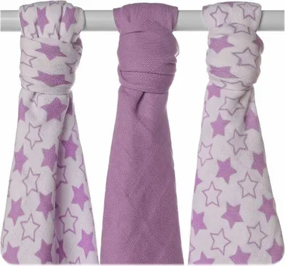 Obrázek produktu pro XKKO BMB 70x70 - Little Stars Lilac MIX 3ks