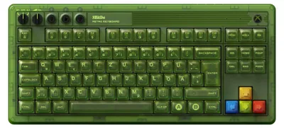 Produktbild von 8Bitdo Retro 87 Mechanical Keyboard with RGB Backlight, Bluetooth/2.4G/USB-C Hot Swappable Wireless Gaming Keyboard for Windows and Android - Xbox Edition - QWERTZ German ISO Layout