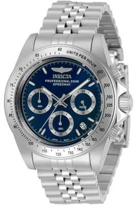 Produktbild von Invicta Speedway 30990 Herrenuhr - Quarzwerk - Edelstahl mit blauem Zifferblatt - 39 mm