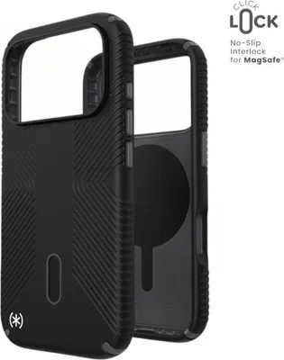 Produktbild von Speck Presidio2 Grip ClickLock & MagSafe - Case iPhone 17 Pro (Black / Slate Grey / White)