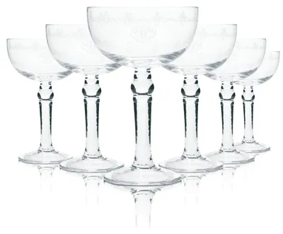 Produktbild von 6x Hendricks Gin Glas 0,2l Kelch Pokal Design Gläser Tonic Longdrink Cocktail
