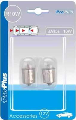 Immagine prodotto di Lampadina per auto 12V 10W BA15s 2 pezzi in blister