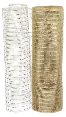 Mesh-Band 25,5 cm x 25 m, Folie-Metallic, Champagner