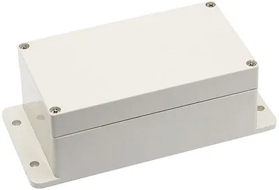 Image de Boîtier de projet électronique - ABS - Étanche - Gris - Pour alimentations - 30x20x10 cm