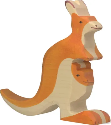 Image de Holztiger Kangourou avec petit
