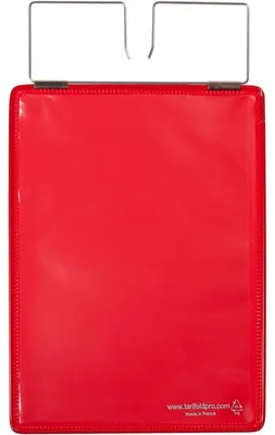Produktbild von Kennzeichnungshülle A5 rot  PVC mit Haltedraht VE=10 Stück