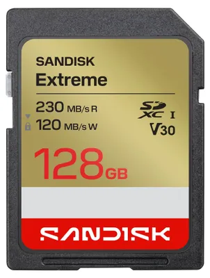 Immagine prodotto di SANDISK Extreme SD UHS-I, 128 GB (velocità di lettura fino a 230 MB/s e 1