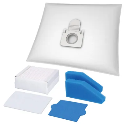 Produktbild von McFilter I SPARSET 10 Staubsaugerbeutel + Filterset geeignet für THOMAS AQUA+ PET & FAMILY, ANTI-ALLERGY, MULTI CLEAN X7 X8 X10, CAT & DOG XT, PERFECT AIR, PARKETT, CYCLOON – Größe 10 Staubsaugerbeute