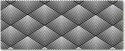Produktbild von Tulup® Glas-Bild Wandbild aus Glas - 125x50 - Wandkunst - Wandbild hinter gehärtetem Sicherheitsglas - Dekorative Wand für Küche & Wohnzimmer - Sonstige - Geometrische Figuren - Schwarzweiß
