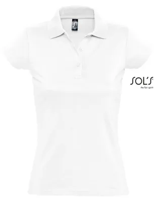 Produktbild von SOLs 11376 | Damen Poloshirt Prescott - Farbe: White - Größe: S