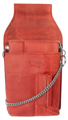 Produktbild von Leonardo Verrelli Uni Geldbörse LV0054 Echtleder Kellnergeldbörse,