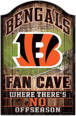 Produktbild von NFL Cincinnati Bengals Fan Cave No Off Season Wood Sign Holzschild Holz 43x28cm