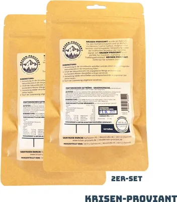 Produktbild von Krisen-Proviant 2er-Set isotonisches Getränk Sauerkirsche 2Liter 5 Jahre haltbar