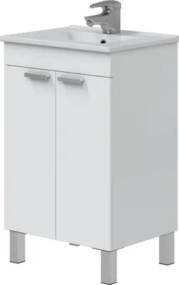 Produktbild von Waschtisch-Set >ECO KIT< in Weiß glänzend - 50x80x39 (BxHxT)