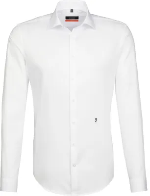 Produktbild von Seidensticker BUSINESS Herren Hemd Langarm Kent Slim-Fit Weiß 40