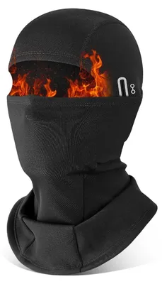 Immagine prodotto di Scaldacollo termico, passamontagna, maschera per il viso, maschera da sci, colore nero, taglia unica