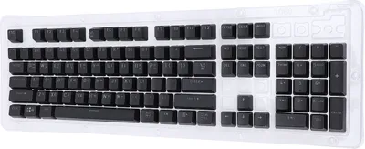 Image de Jeu de 104 touches – Touches de remplacement en ABS pour claviers mécaniques à 61, 64, 68, 84, 87, 96, 98, 100 et 104 touches, noir