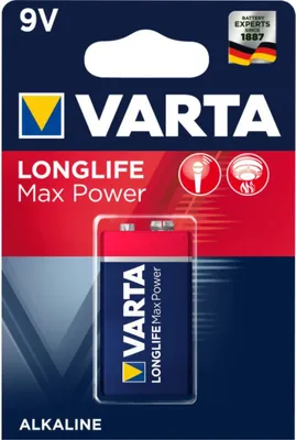 Produktbild von VARTA Batterie LONGLIFE Max Power E-Block 9,0 V
