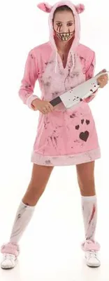 Obrázek produktu pro Převlek pro dospělé Prasátko Zombie Pink
