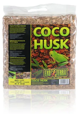 Productafbeelding van Exo Terra Coco Husk kokoschips bodembedekking voor vochtige terraria 2KG/20L