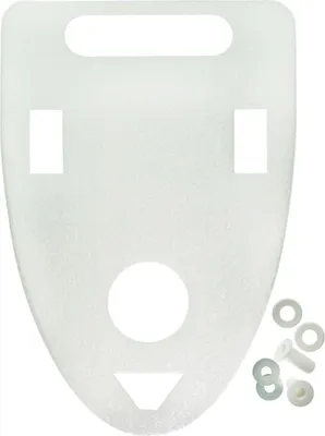 Produktbild von Isowa Schallschutz-Set Urinal 550 mm x 370 mm  x 4 mm, weiß - 32975 sonic[fit]
