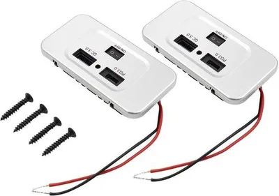 Zdjęcie produktu dla Podwójny adapter samochodowy do ładowania urządzeń USB z włącznikiem/wyłącznikiem i funkcją szybkiego ładowania