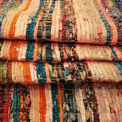 Produktbild von Beige Chindi-Tapis, 150 x 90 cm, mehrfarbig