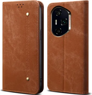 Obrázek produktu pro Pouzdro pro Honor 400 Pro, Kožené Peněženkové Pouzdro s Magnetickým Uzavíráním a Stojánkem hnědé