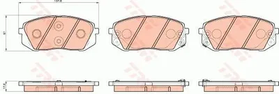 Image de Patins De Frein Avant Hyundai I40/Ix35/Tucson 1,6-2,0 Gdi 10-