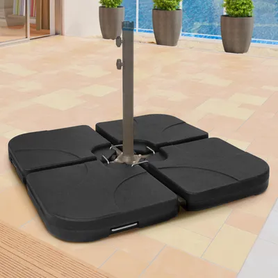 Produktbild von Schirmständer Gewicht befüllbar bis 130 kg Sonnenschirm Schirmgewicht Schirmständer Beschwerungsplatten Sonnenschirmständer Ampelschirm