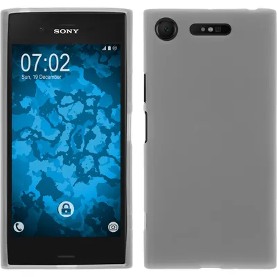 Produktbild von PhoneNatic Case kompatibel mit Sony Xperia XZ1 - weiß Silikon Hülle matt Cover