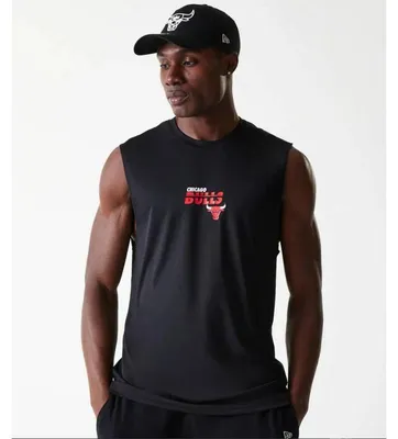 Image de Débardeur NBA Chicago Bulls New Era Essential Noir