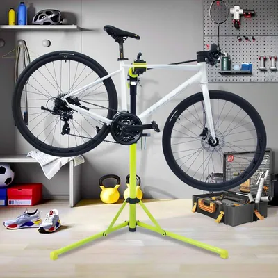 Wiltec fietsbeugel voor wandmontage 11,8 x 63,8 x 58,3 cm tot 35 kg, universele fietsstanaard in hoogte verstelbaar, opvouwbare muurbeugel met zwenkarm als fietsrek