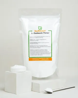 Produktbild von 1 kg Isoleucin Pulver | Vegan | L-Isoleucin | Buxtrade