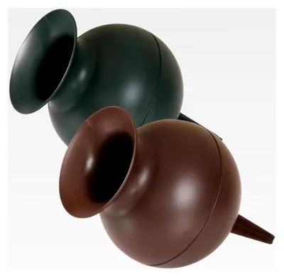 Produktbild von Grabvase in Kugelform, grün, 22 cm