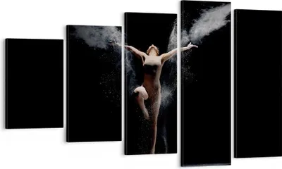 Produktbild von Bild auf Leinwand - Leinwandbild - 5 Teile - Fotografie Tanz Flügel - 100x60cm - Wand Bild - Wanddeko - Wandbilder - Leinwanddruck - Bilder - Wanddekoration - Leinwand bilder - EG100x60-4306