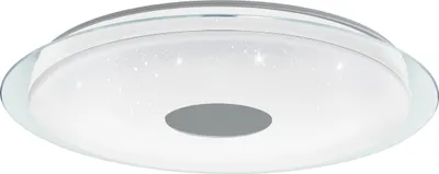 Image de Eglo 900006 LANCIANO-Z LED Plafonnier 38,1W Ø770mm blanc chrome couleur de lumière réglable dimmable
