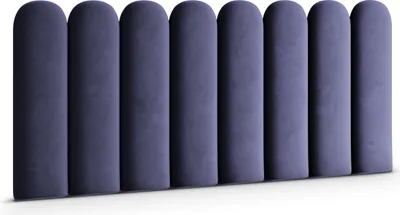 Produktbild von Muralo Polsterpaneel ovales WANDPOLSTER Wandkissen Bettkopfteil Wandpaneel Magic Velvet Lavendelfarbe 2268 20cm x 80cm