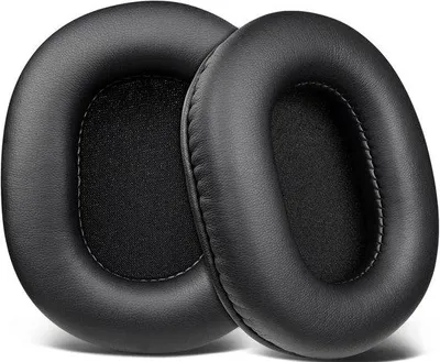Image de Coussinets de rechange pour casques de monitoring, tube souple en protéine, mousse haute densité, noir
