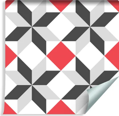 Zdjęcie produktu dla Tapeta Dekoracja Abstrakcyjna z modnym efektem 3D Modernistyczna MOZAIKA Wzory Geometryczne do Salonu