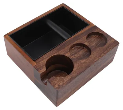 Produktbild von Wooden Coffee Filter Tamper Holder Portafilter Stand Home Kitchen Cafe Machine Accessories