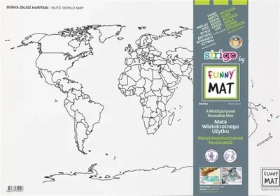 Immagine prodotto di Tappetino trasparente per mouse a forma di mappa del mondo, design divertente - Strigo