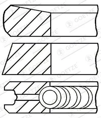 Produktbild von GOETZE ENGINE 08-422407-00 Kolbenringsatz Kolbenringe für TOYOTA HILUX III Pick-up (TGN1, GGN2, GGN1, KUN2, KUN1) LAND CRUISER (KDJ12, GRJ12)