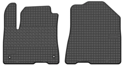 Image de Tapis avant en caoutchouc pour Kia e-Soul 2014-2019 (à hayon) – 2 pièces, noirs, sur mesure