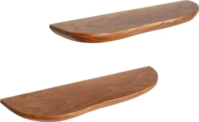 Productafbeelding van Starfurn Wandplank met natuurlijke rand | 60 cm | Set van 2