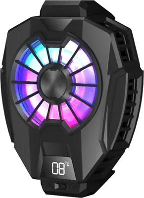 Produktbild von DL05 Mobiltelefon Kühler 9 Blade Digital Anzeige Tragbares Back -Clip -Telefon -Kühlkühler für Smartphones