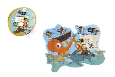 Immagine prodotto di Puzzle konturowe Piraci 29 elementów dla dzieci od 3 lat