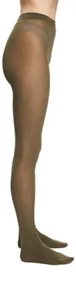 Produktbild von ESPRIT Damen Strumpfhose Baumwolle W TI blickdicht einfarbig 1 Stück, Grün (Thymian