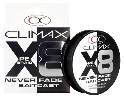 Produktbild von Climax X8 Neverfade Baitcast Schwarz 135 m 0,11 mm 6,0 kg