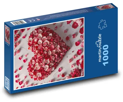 Obrázek produktu pro Puzzle 1000 Srdce z květin - martinpuzzle